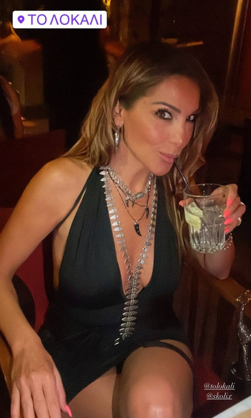 Η εμφάνιση της Δέσποινας Βανδή στην χθεσινή βραδινή της έξοδο