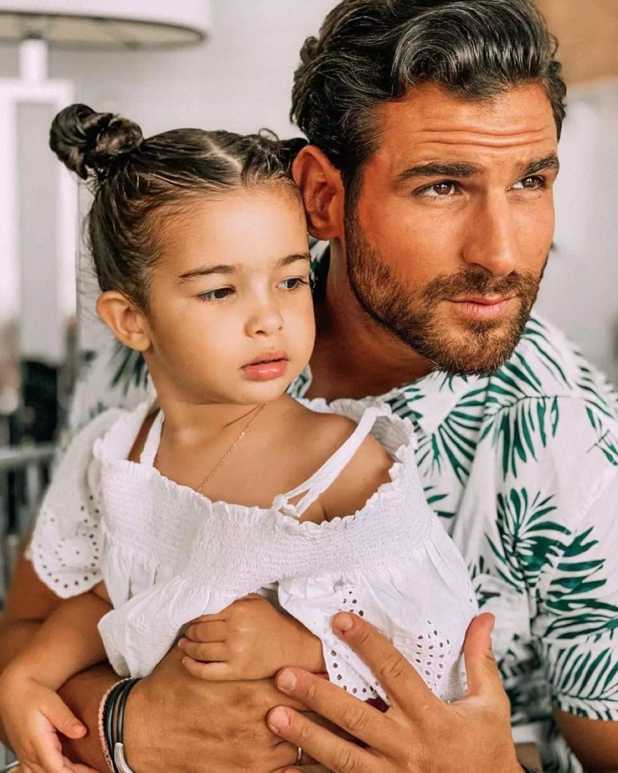 Ο Ετεοκλής Παύλου με την κόρη του Μελίνα