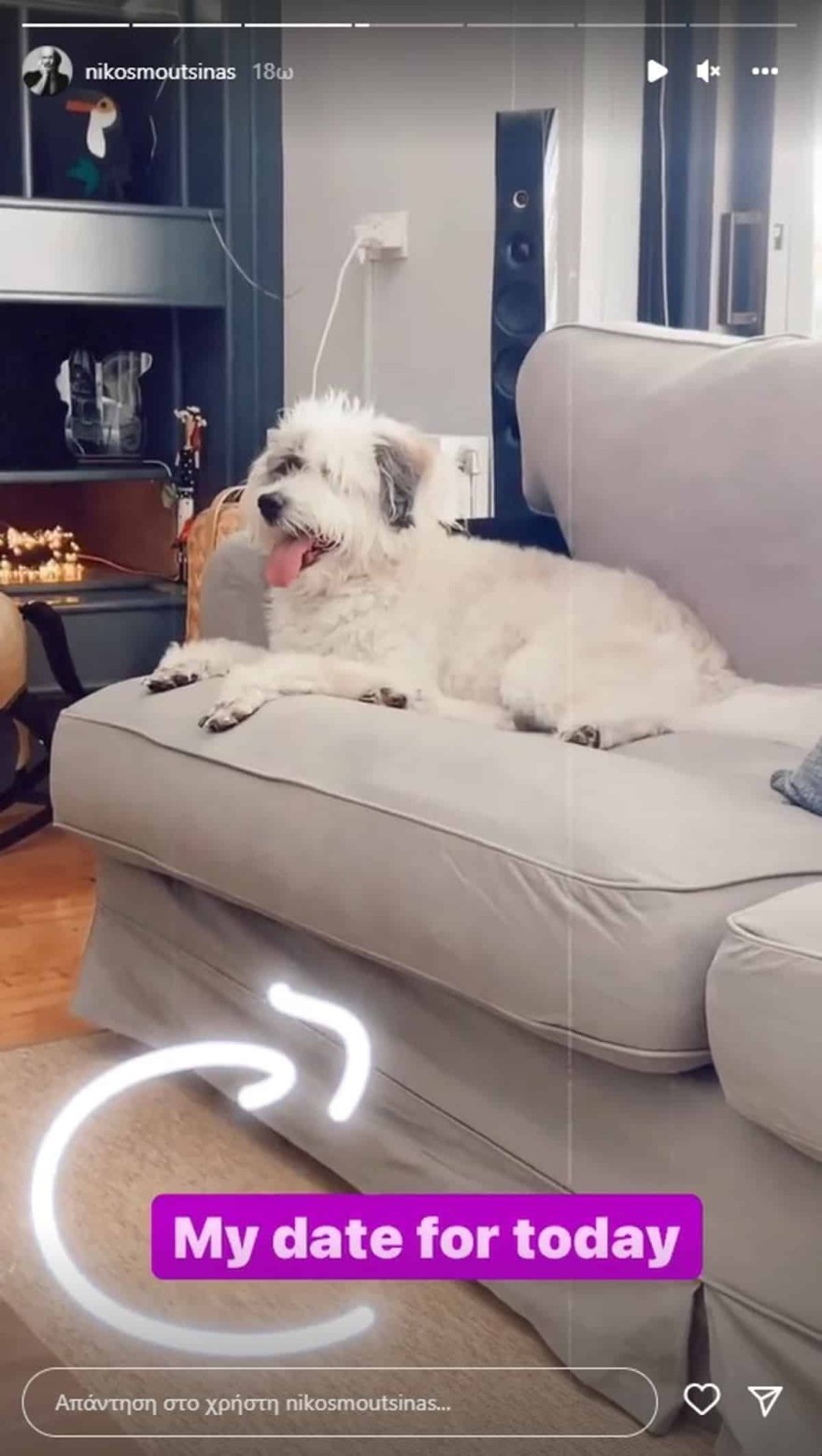 Νίκος Μουτσινάς σαλόνι