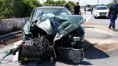 Τραγωδία στη Ζαχάρω: Τροχαίο στην Πύργου - Κυπαρισσίας με δύο τραυματίες