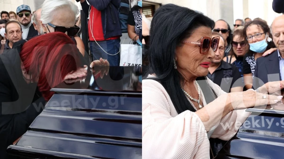 Σπάραξαν πάνω από το φέρετρο της Μάρθας Καραγιάννη Δούμα, Σούρας και Σαπουτζάκη - Ανατριχιαστικές εικόνες