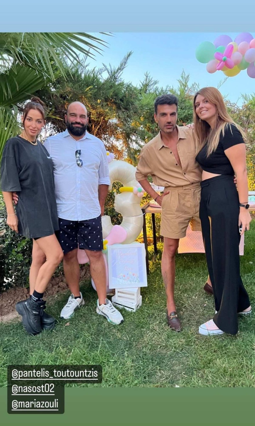 Οι φωτογραφίες της Ελένης Φουρέιρα από τα γενέθλια της βαφτιστήρας του