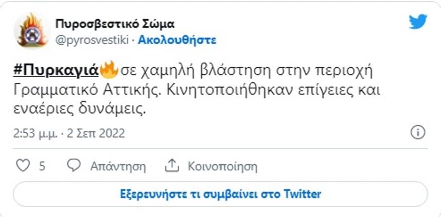Φωτιά Γραμματικό