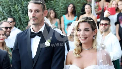 Καλοντυμένες και κακοντυμένες στο γάμο της Σταυρούλας Χρυσαείδη και του Παναγιώτη Τριβυζά