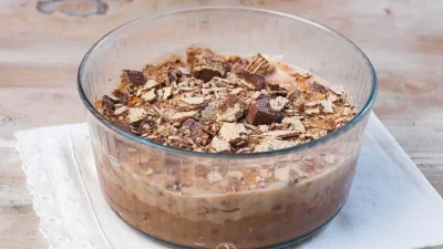 Της τελευταίας στιγμής - 20λεπτο γλυκό ψυγείου με πραλίνα και μπισκότα