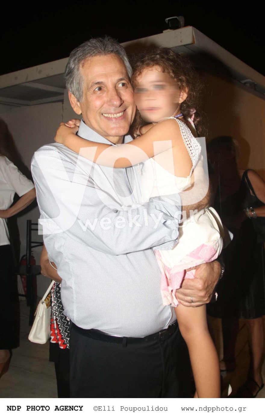 Θάνος Καληώρας με την εγγονή του