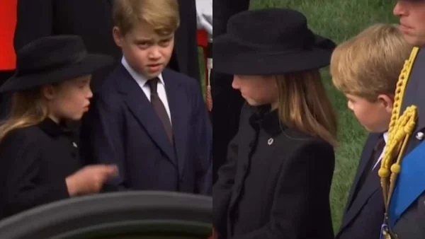 Κηδεία Βασίλισσας Ελισάβετ: Τι ψιθύρισε στο αυτί του πρίγκιπα Τζορτζ η πριγκίπισσα Σάρλοτ