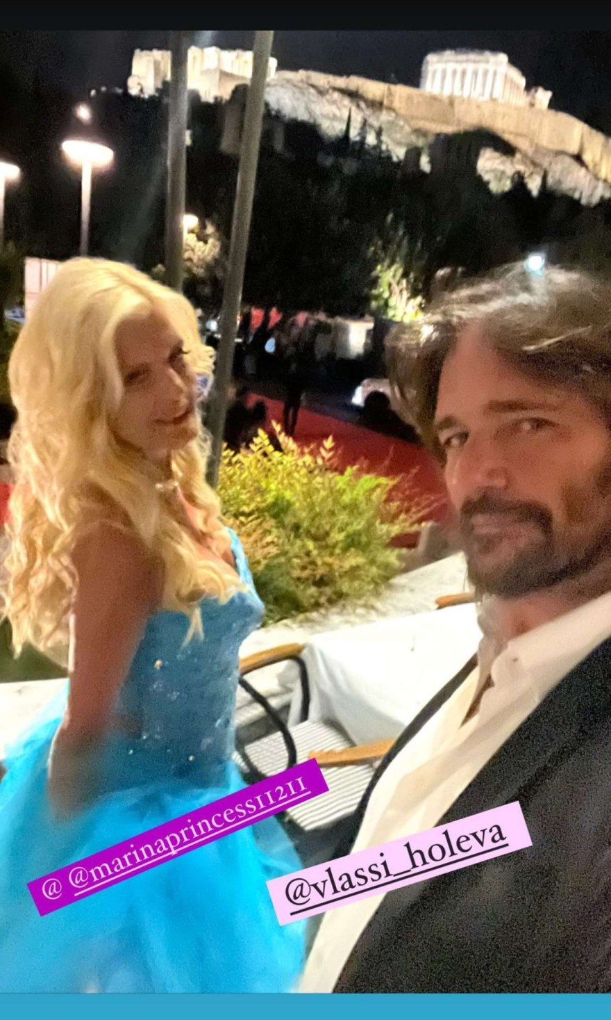 Η πρώτη φωτογραφία Μαρίνας Πατούλη και Βλάσση Χολέβα μετά την επιβεβαίωση της σχέσης τους