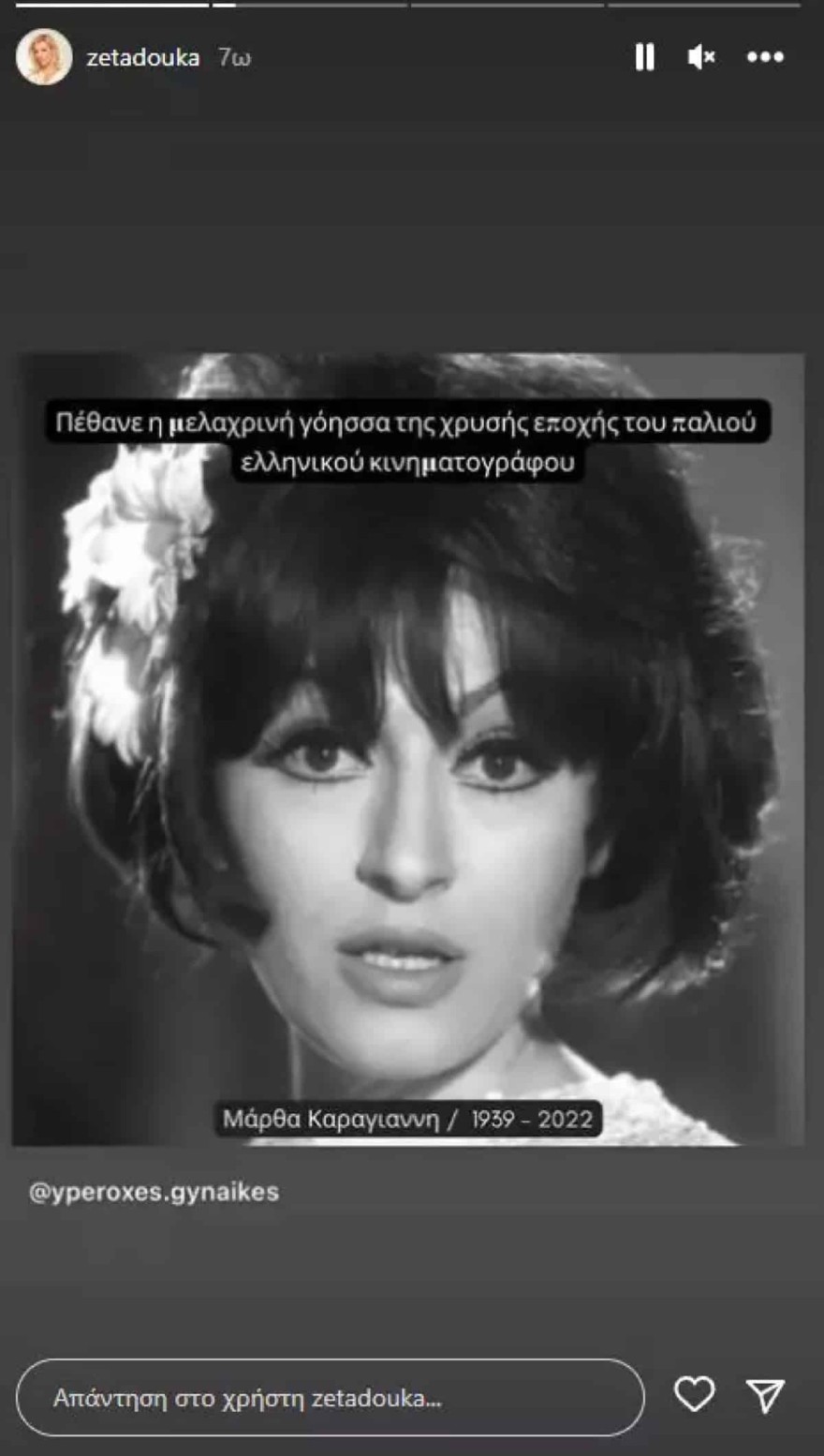 Ζέτα Δούκα - Ανάρτηση