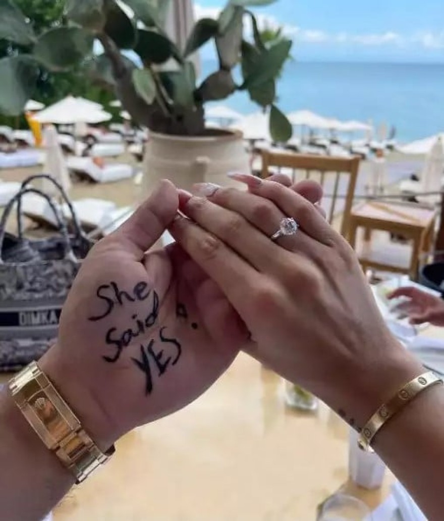 Δήμητρα Αλεξανδράκη δαχτυλίδι αρραβώνων