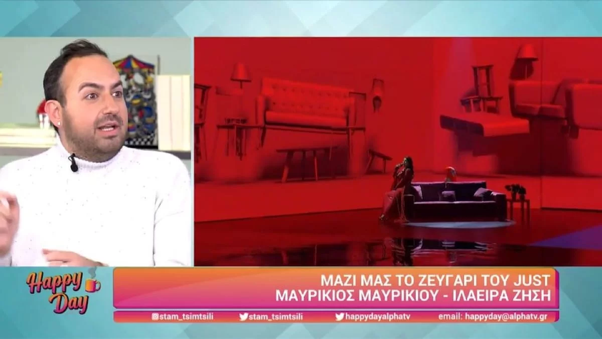 «Νιώθω ένα δάχτυλο από πίσω και μου λέει...» Το άγνωστο σκηνικό του Μαυρίκιου Μαυρικίου με την Άντζελα Δημητρίου πίσω από τις κάμερες