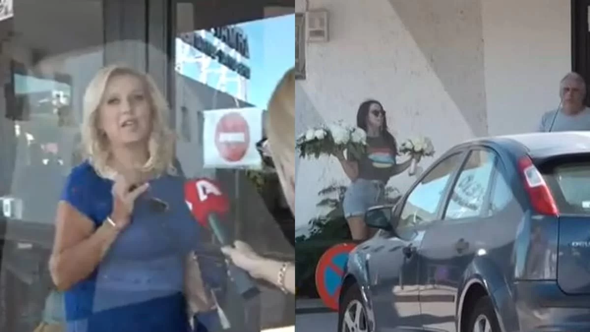 Με μπλε μακρύ φόρεμα η μητέρα της Κωνσταντίνας Σπυροπούλου - Τα πρώτα πλάνα από τον γάμο της με τον Βασίλη Σταθοκωστόπουλο