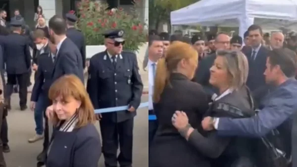 28η Οκτωβρίου: Εντάσεις στο τέλος της παρέλασης στην Θεσσαλονίκη - Επεισόδια μεταξύ Κατερίνας Σακελλαροπούλου και υγειονομικών