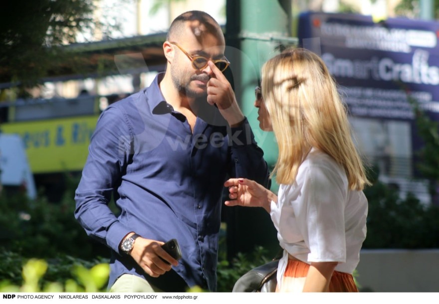 Μαρία Ηλιάκη με τον Στέλιο Μανουσάκη