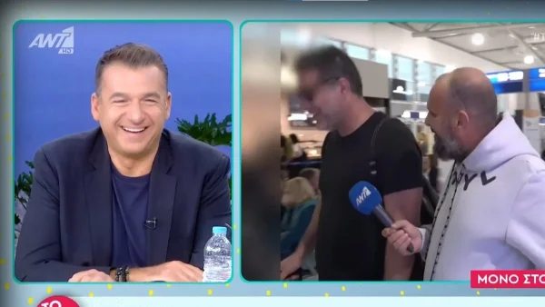 Ο Βασίλης Μπισμπίκης μιλούσε στην κάμερα ενώ το "Πρωινό" γελούσε - Η Δέσποινα Βανδή έφυγε τρέχοντας