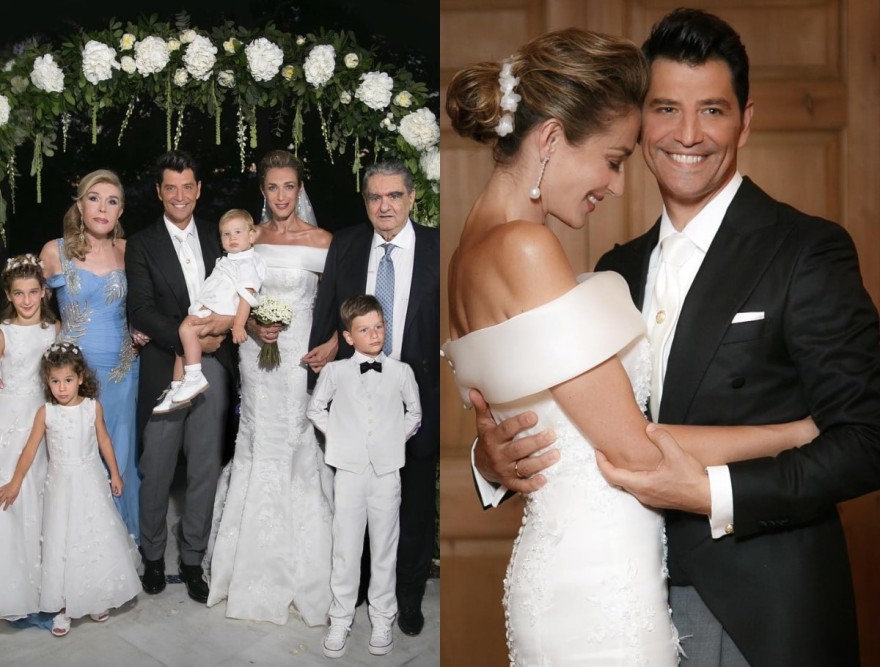 Ο γάμος της Κάτιας Ζυγούλη με νυφικό Celia Kritharioti