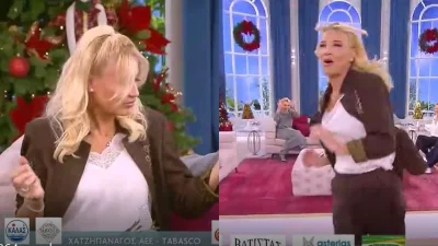 Έδωσε το ακουστικό της στον καλεσμένο και αποχώρησε - Έφυγε τρέχοντας από το πλατό του Πρωινού μας η Φαίη Σκορδά