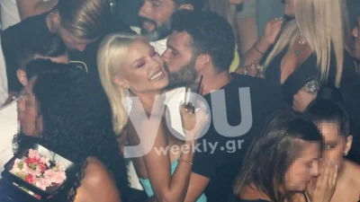 Σε μαγευτικό σαλέ με τζάκι - Φωτογραφίες από την απόδραση της Αλεξάνδρας Παναγιώταρου και του Σχίζα στον Παρνασσό