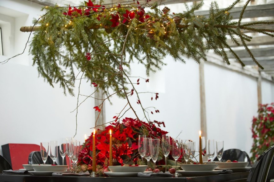 επιτραπέζιες διακοσμήσεις με αλεξανδρινά