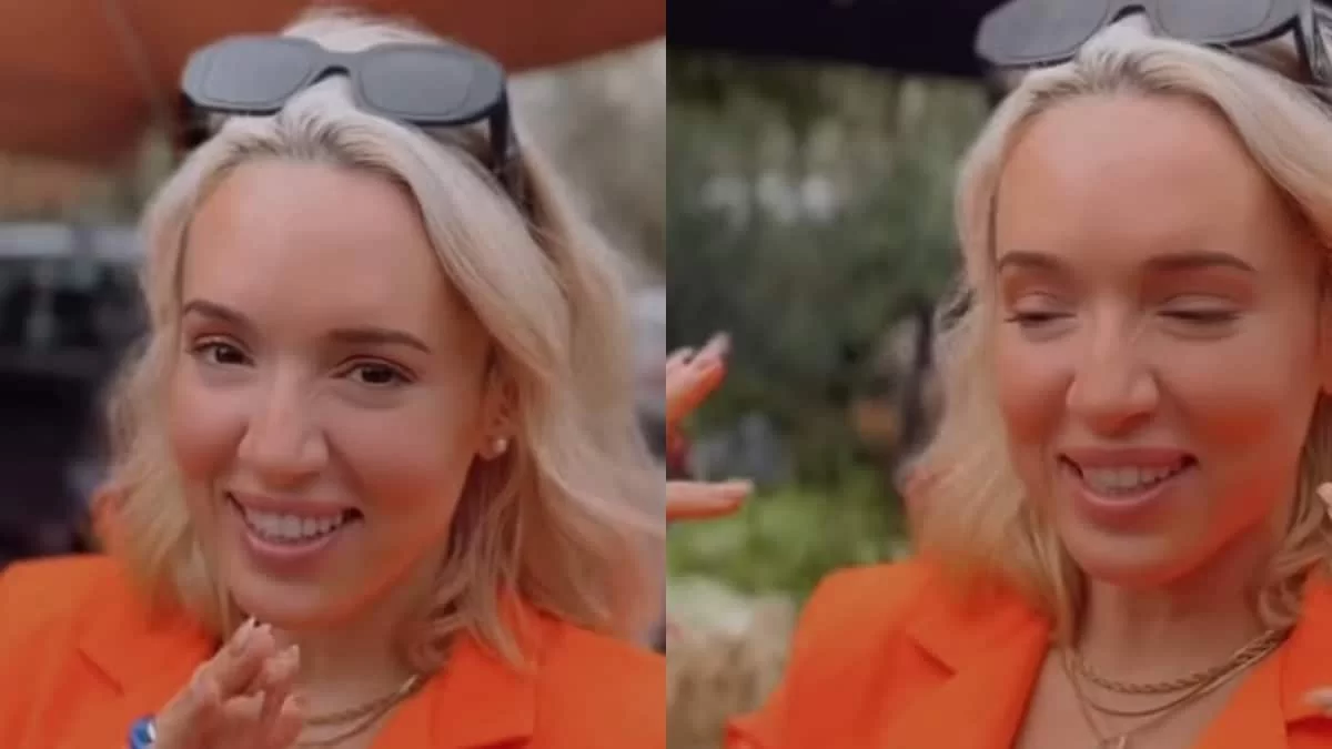 Καλομοίρα: Στη λαϊκή με κολλητό πορτοκαλί παντελόνι και κοντό μπλουζάκι