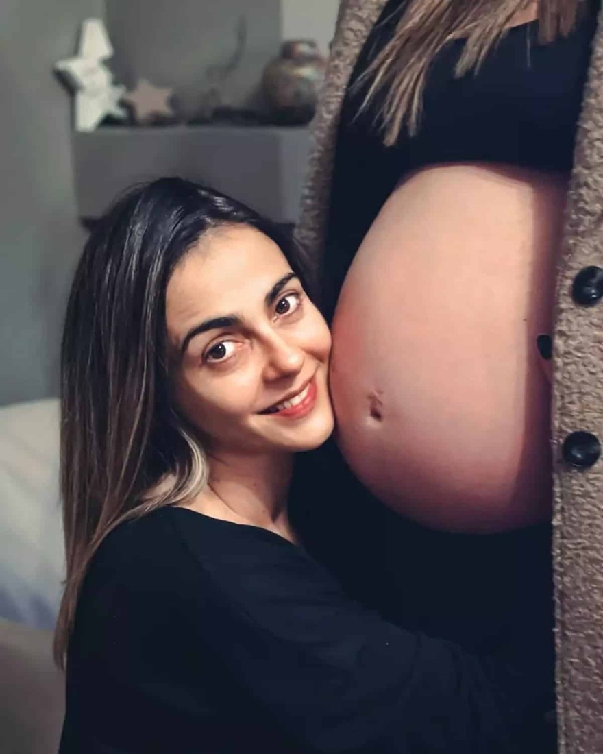 Αγγελική Δαλιάνη - εγκυμοσύνη