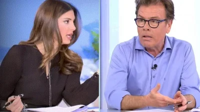 «Είμαι βλάκας, το παίζω...»: Ο κακός "χαμός" με τον Δημήτρη Παπανώτα και την Σταματίνα Τσιμτσιλή στον αέρα του Happy Day