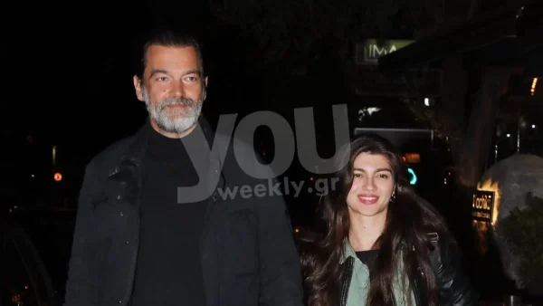 Εκείνη είναι 25 ενώ εκείνος... - Η σπάνια έξοδος του Κωνσταντίνου Καζάκου με την σύντροφό του, Βασιλική Μακρή