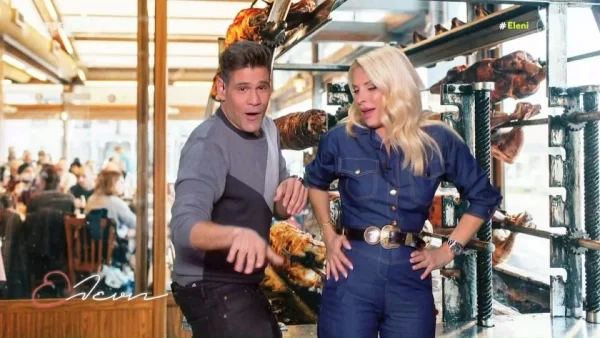 Σείστηκε ολόκληρο το MEGA - Το "καυτό" τσιφτετέλι της Ελένης Μενεγάκη στο πλευρό του Δημήτρη Ουγγαρέζου