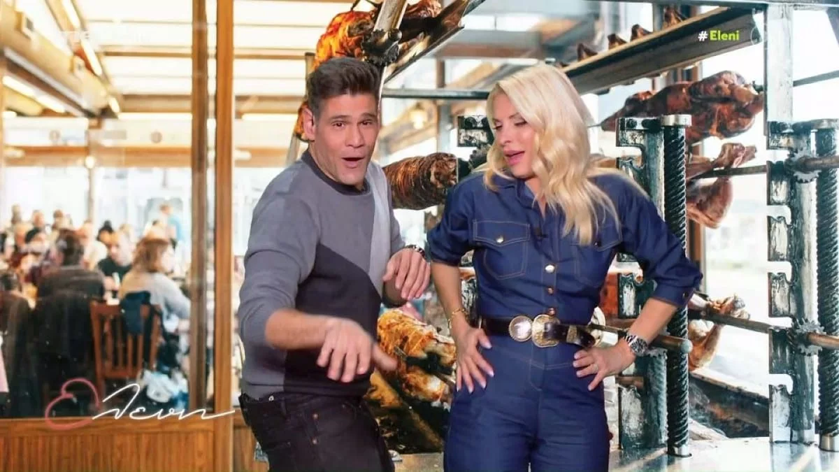 Σείστηκε ολόκληρο το MEGA - Το "καυτό" τσιφτετέλι της Ελένης Μενεγάκη στο πλευρό του Δημήτρη Ουγγαρέζου