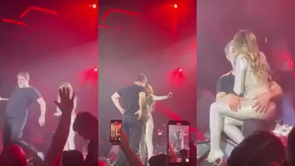 Φώναζαν και σφύριζαν οι θαμώνες - Ο Μπισμπίκης ανέβηκε στην πίστα, κλωτσούσε πανέρια και έδινε φιλιά στην Βανδή