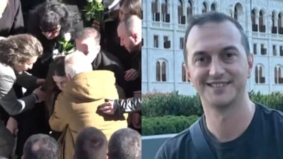 Κηδεία Ευστάθιου Τσιτλακίδη: Κατέρρευσε πάνω από τον τάφο του - Συντετριμμένη η σύντροφός του