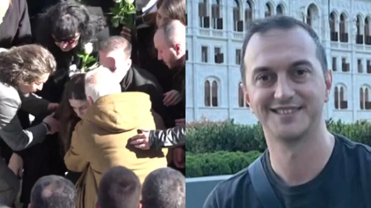 Κηδεία Ευστάθιου Τσιτλακίδη: Κατέρρευσε πάνω από τον τάφο του - Συντετριμμένη η σύντροφός του