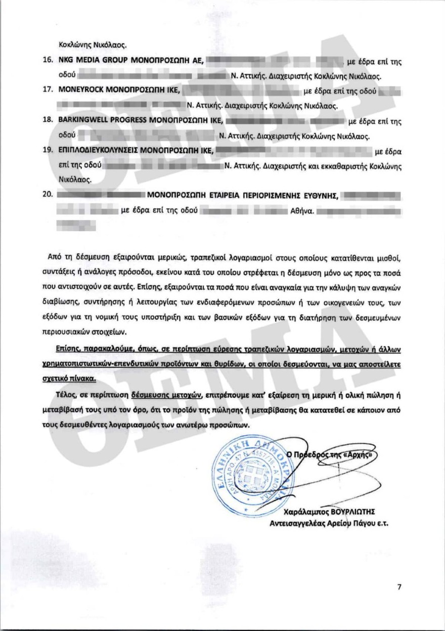 Κοκλώνης - Ξέπλυμα χρήματος 7