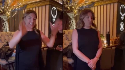 "Τα έσπασε" μέχρι το πρωί! Χαμός στα γενέθλια της Έλενας Παπαρίζου - Το βίντεο που κάνει τον γύρο του διαδικτύου