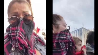 Πετούσαν δακρυγόνα σε εκείνη και την κόρη της: «ΞΕΦΤΙΛΙΣΜΕΝΟΙ! ΑΝΑΝΔΡΟΙ» - Έξαλλη η Κλέλια Ρένεση στην πορεία για την τραγωδία στα Τέμπη