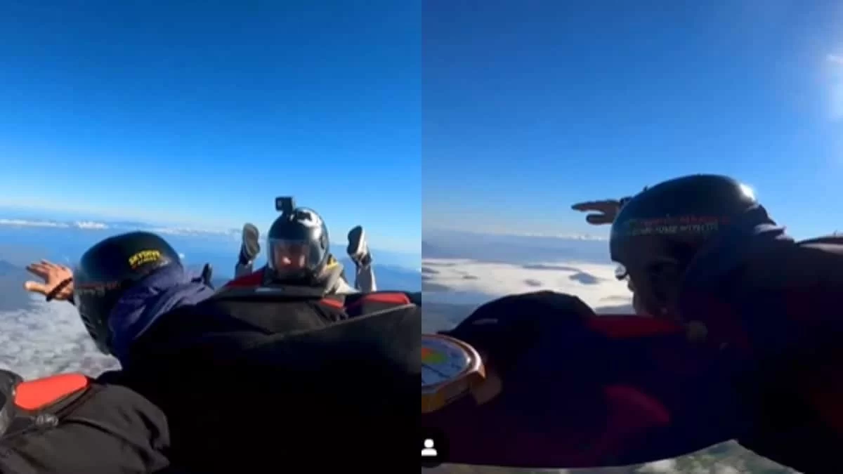 Ο Γιώργος Αγγελόπουλος έκανε ελεύθερη πτώση από αεροπλάνο - Βίντεο που "κόβει" την ανάσα