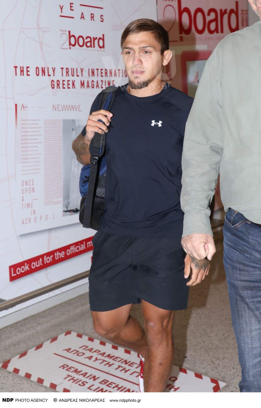 Ο Γιωρίκας Πιλίδης στο αεροδρόμιο