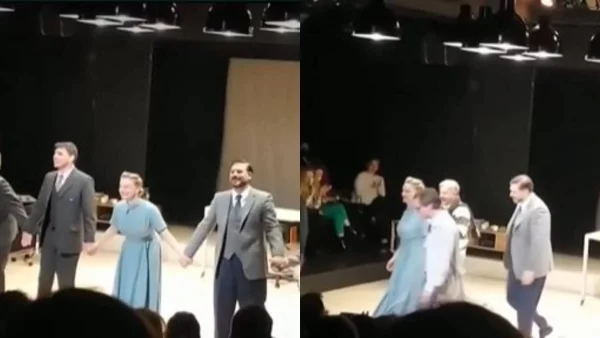 "Τους έβγαλε από την δύσκολη θέση" - Η αντίδραση Μπουρδούμη και Δροσάκη στην αυλαία της παράστασης που συμπρωταγωνιστούσαν