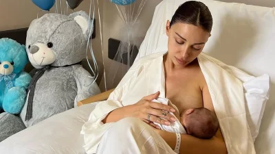 Λάμπει από ευτυχία - Η φωτογραφία της Ελένης Φουρέιρα αγκαλιά με τον 2 μηνών γιο της 