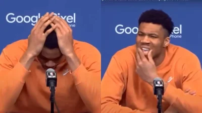 «Γιατί μου κάνεις αυτή την ερώτηση; Είναι λάθος» - Χαμός με την αφοπλιστική απάντηση του Γιάννη Αντετοκούνμπο σε δημοσιογράφο