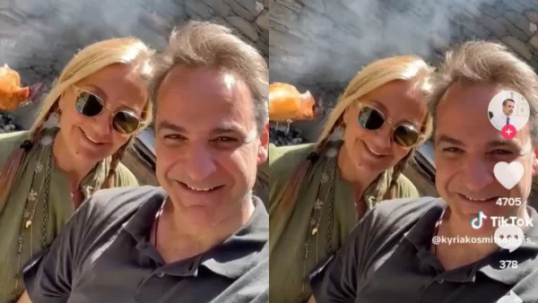 Σουβλίζουν αρνί και παίζουν στο Tik Tok - Οι Πασχαλινές ευχές του Κυριάκου Μητσοτάκη και της συζύγου του, Μαρέβα