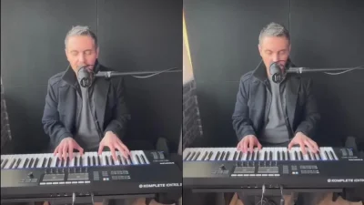 Κάθισε πίσω από το αρμόνιο και τραγούδησε το "Ω γλυκύ μου έαρ" - Το απολαυστικό βίντεο του Μιχάλη Χατζηγιάννη