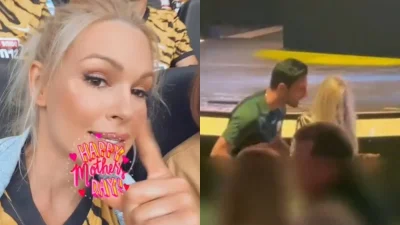 Η πρώτη δημόσια εμφάνιση Τζαβέλλα - Κάβουρα: Μαζί μετά την κατάκτηση του πρωταθλήματος της ΑΕΚ (Φωτογραφίες και βίντεο)