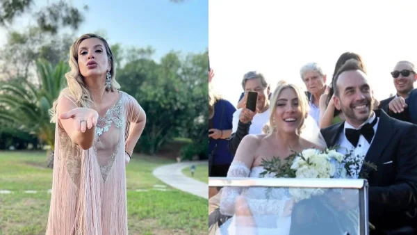 Ο σύντροφος της Σύλβιας Δεληκούρα ήταν κουμπάρος στον γάμο Μουζουράκη & Κόζαρη - Η ανάρτησή της με τους νεόνυμφους από την εκκλησία