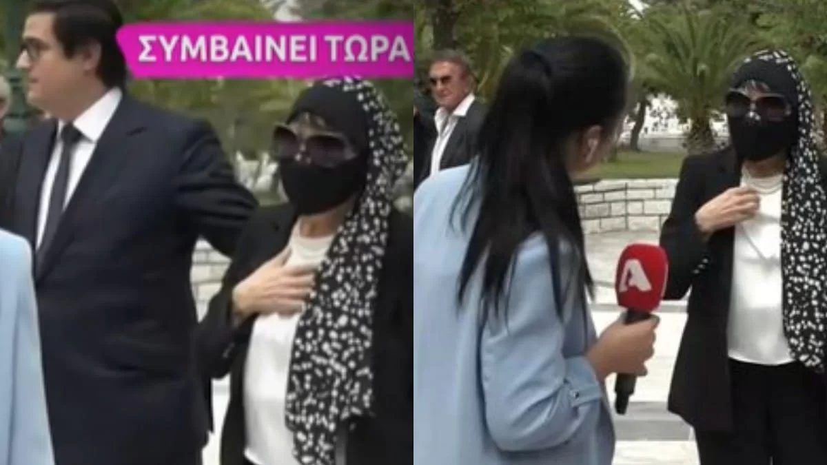 Βαρύ το κλίμα στην κηδεία του Στηβ Κακέτση - Υποβασταζόμενη από τον γιο τους η Κατιάνα Μπαλανίκα