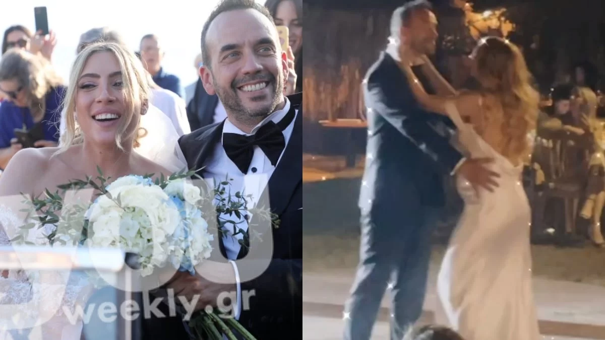 Η εντυπωσιακή άφιξη του ζευγαριού στο κτήμα - Το κομμάτι που χόρεψαν συγκινημένοι Μουζουράκης & Κοζαρή