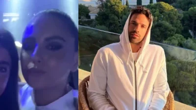 Με λευκό σατέν κολλητό φόρεμα και αλογοουρά - Χόρευε όλο το βράδυ για τα μάτια του Αργυρού η Νίκα στα μπουζούκια