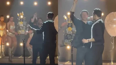 Άφωνος ο Κωνσταντίνος Αργυρός πάνω στη σκηνή - Η έκπληξη του Σάκη Ρουβά για την γιορτή και τα γενέθλιά του