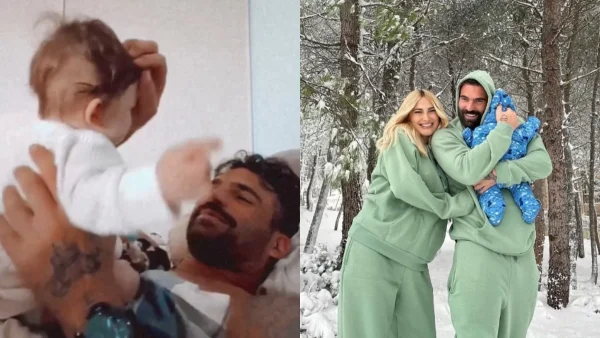 Ιωάννα Τούνη: Το τρυφερό βίντεο με τον Δημήτρη Αλεξάνδρου και τα παιχνίδια με τον νουνίτο - "Τρελάθηκαν" με τις φωνούλες του μπέμπη