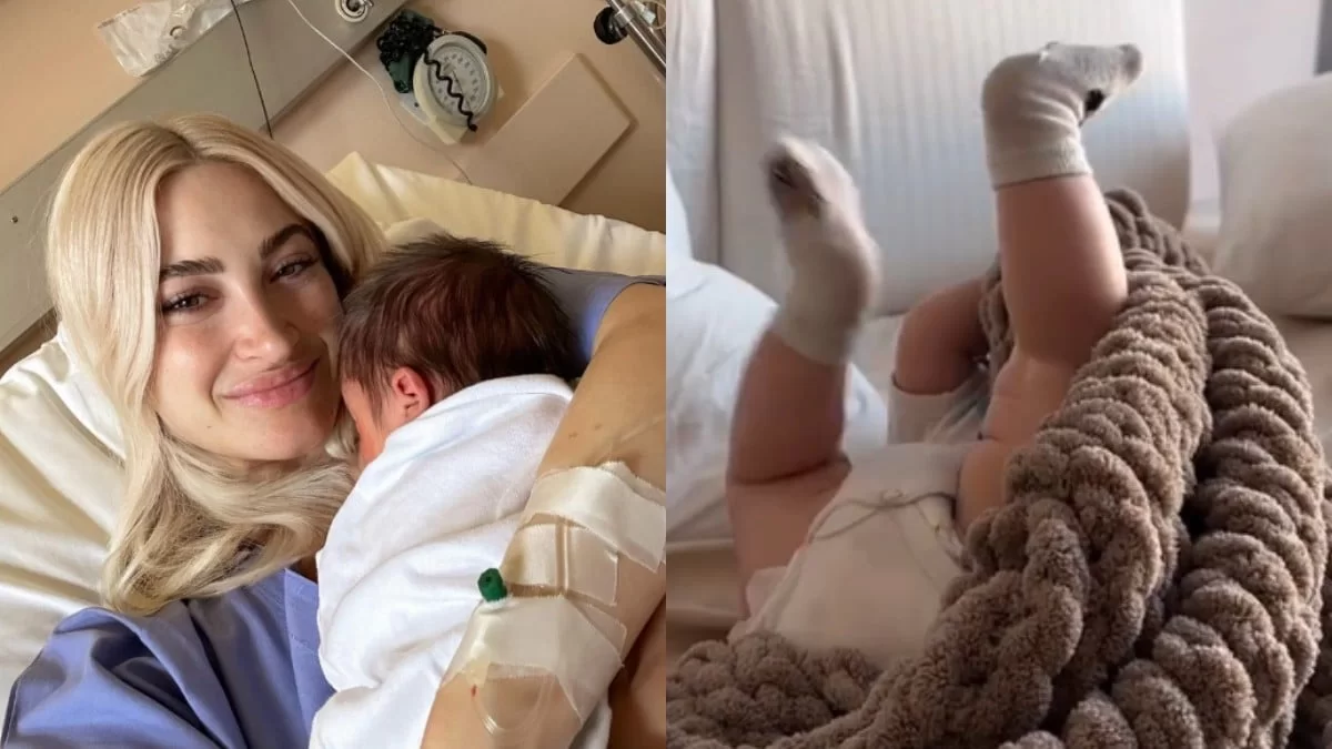 Έπαιζε κάτω από την κουβέρτα: «Άκου τσιρίδα το σκ@το» - "Τρελάθηκε" η Τούνη με την φωνούλα του μπέμπη!